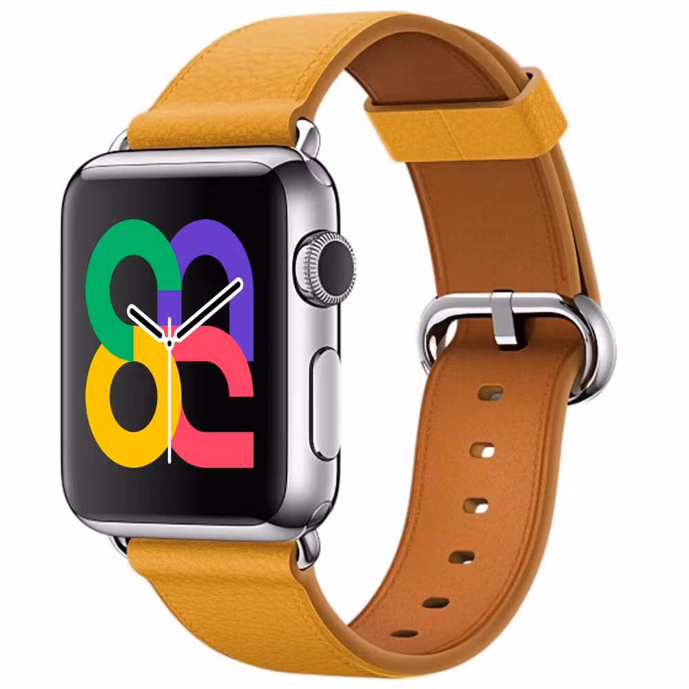 Yellow - Classic Buckle • Apple Watch Armband