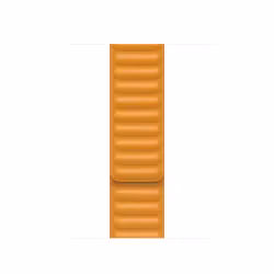 California Poppy - Leather Link • Apple Watch Armband