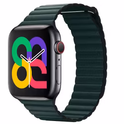 Dark Teal - Leather Loop • Apple Watch Armband