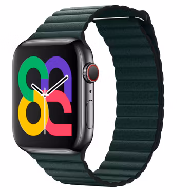 Dark Teal - Leather Loop • Apple Watch Armband