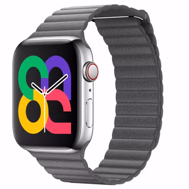Grey - Leather Loop • Apple Watch Armband