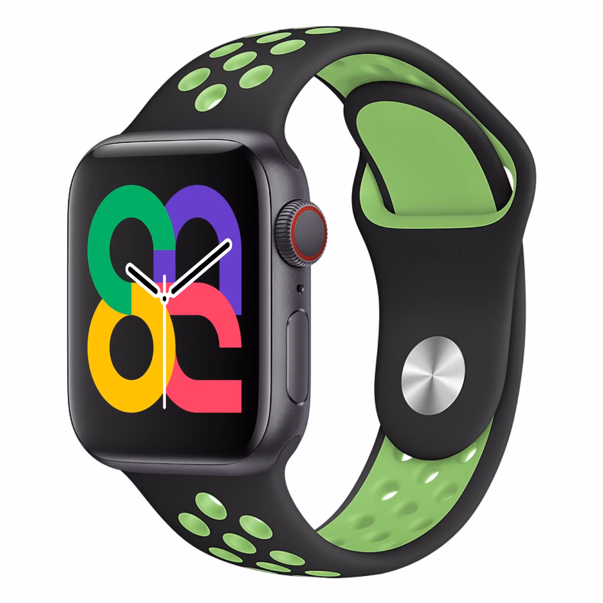 Black / Lime Blast - Sport Band • Apple Watch Armband