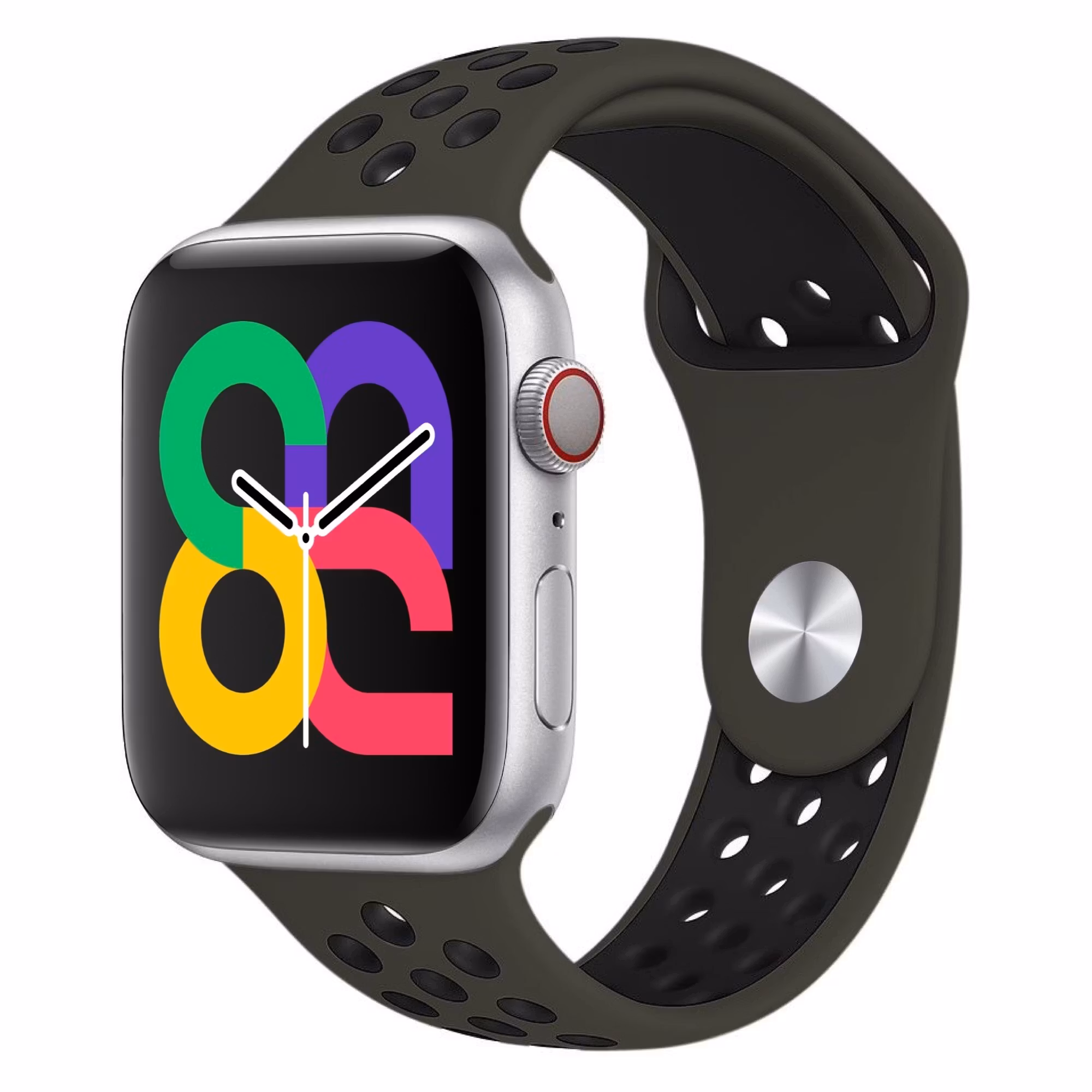 Cargo Khaki / Black - Sport Band • Apple Watch Armband