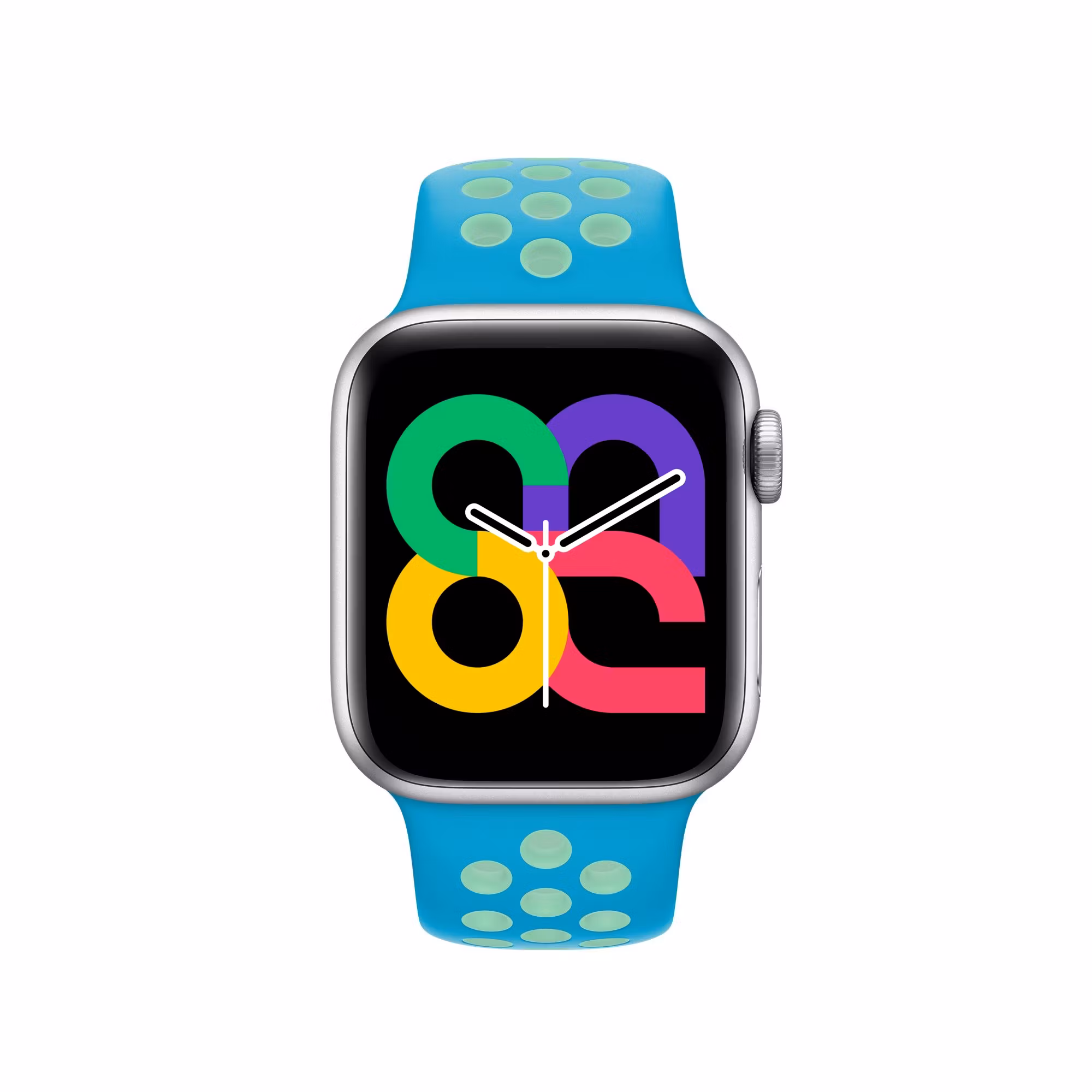 Chlorine Blue / Green Glow - Sport Band • Apple Watch Armband
