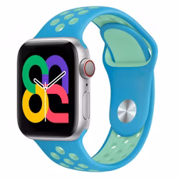Chlorine Blue / Green Glow - Sport Band • Apple Watch Armband