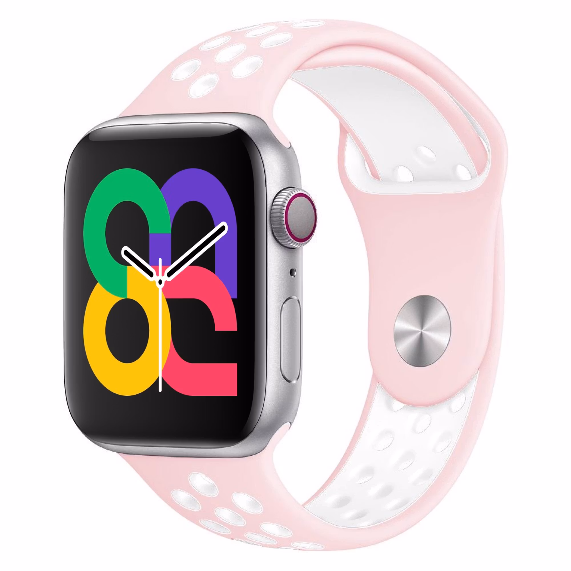 Pink / White - Sport Band • Apple Watch Armband