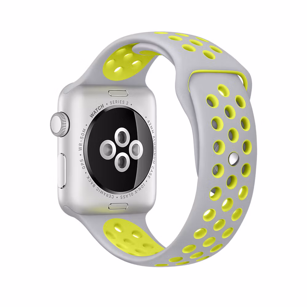 Platinum / Volt - Sport Band • Apple Watch Armband