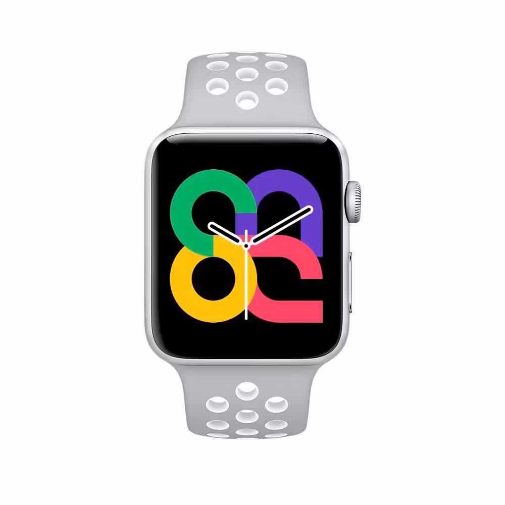 Platinum / White - Sport Band • Apple Watch Armband