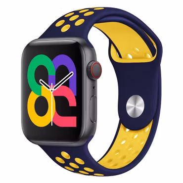 Midnight Blue / Yellow - Sport Band • Apple Watch Armband