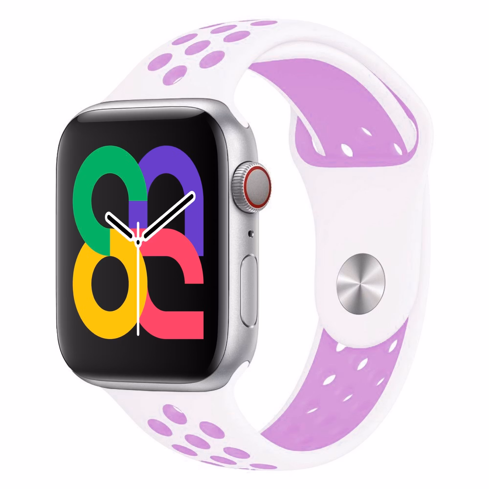 White / Purple - Sport Band • Apple Watch Armband