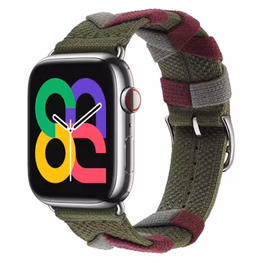 Green / Red - Bridon Single Tour • Apple Watch Armband