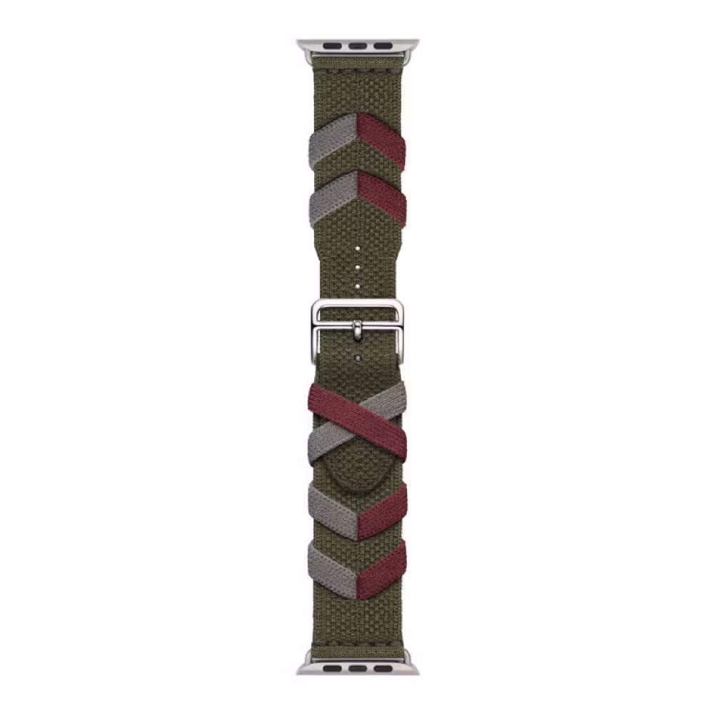 Green / Red - Bridon Single Tour • Apple Watch Armband