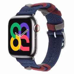 Blue / Red - Bridon Single Tour • Apple Watch Armband