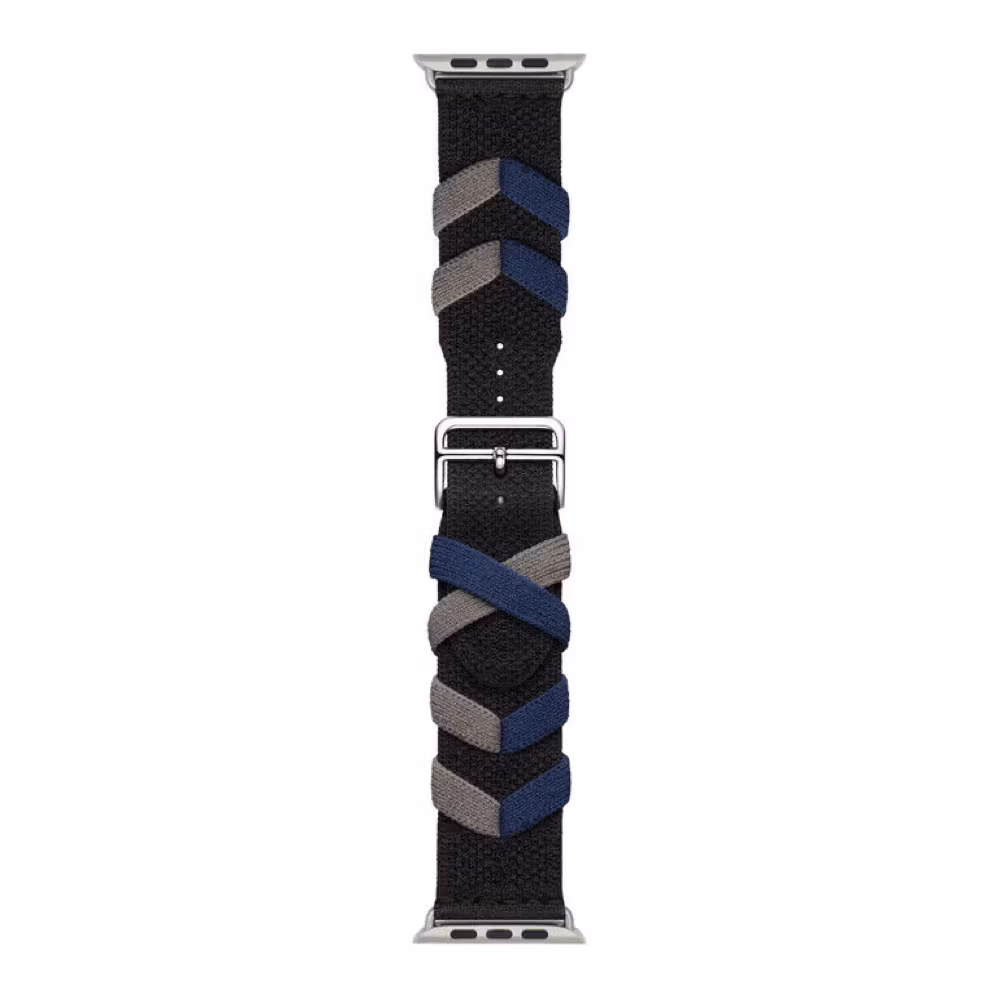 Anthracite / Blue - Bridon Single Tour • Apple Watch Armband