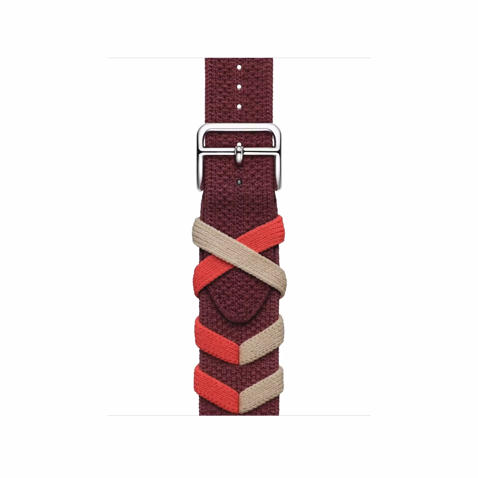 Red / Beige - Bridon Single Tour • Apple Watch Armband