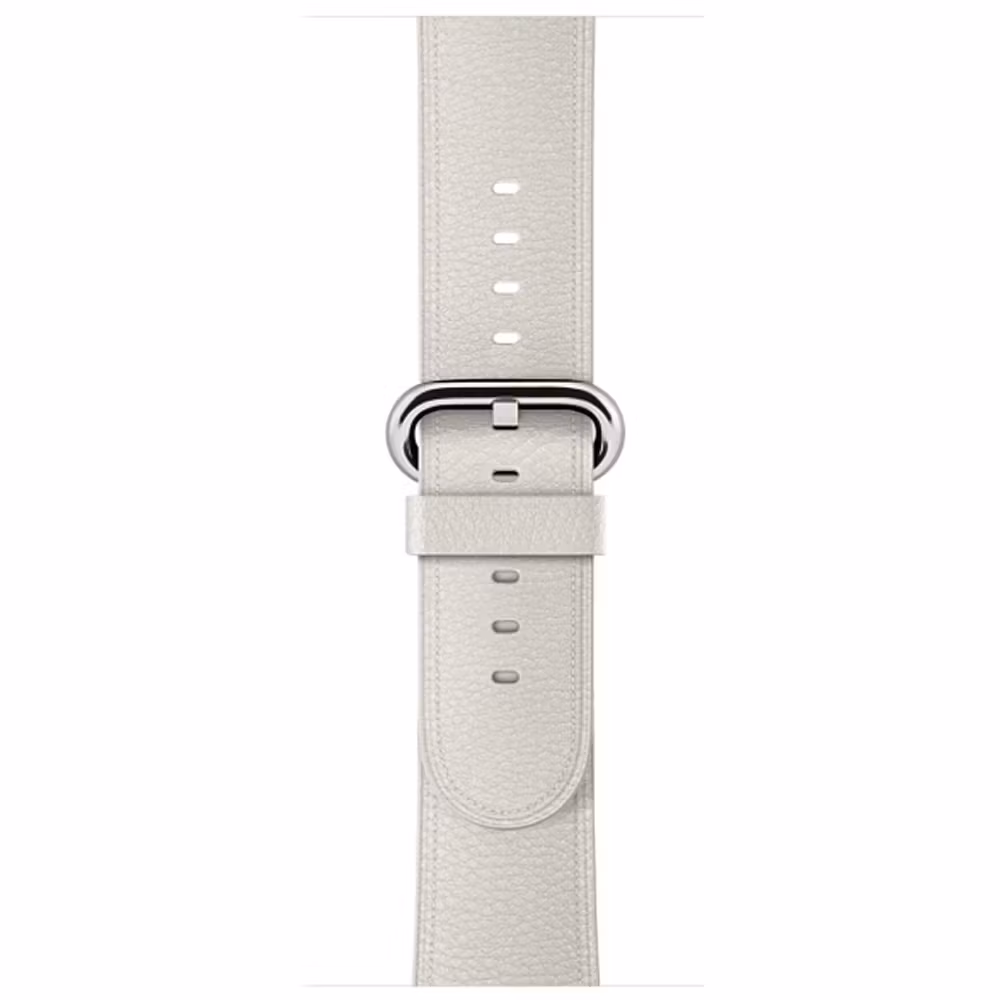White - Classic Buckle • Apple Watch Armband