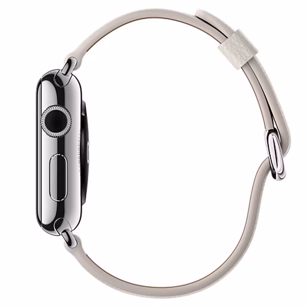 White - Classic Buckle • Apple Watch Armband