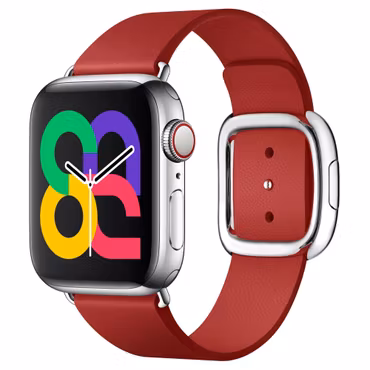 Red - Modern Buckle • Apple Watch Armband