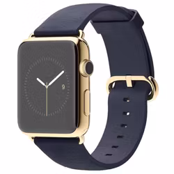 Midnight Blue / Gold - Classic Buckle • Apple Watch Armband