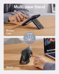 Black - ESR Grip Wallet Stand • MagSafe Plånbok