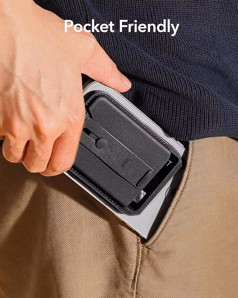 Black - ESR Grip Wallet Stand • MagSafe Plånbok