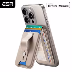 Beige - ESR Grip Wallet Stand • MagSafe Plånbok