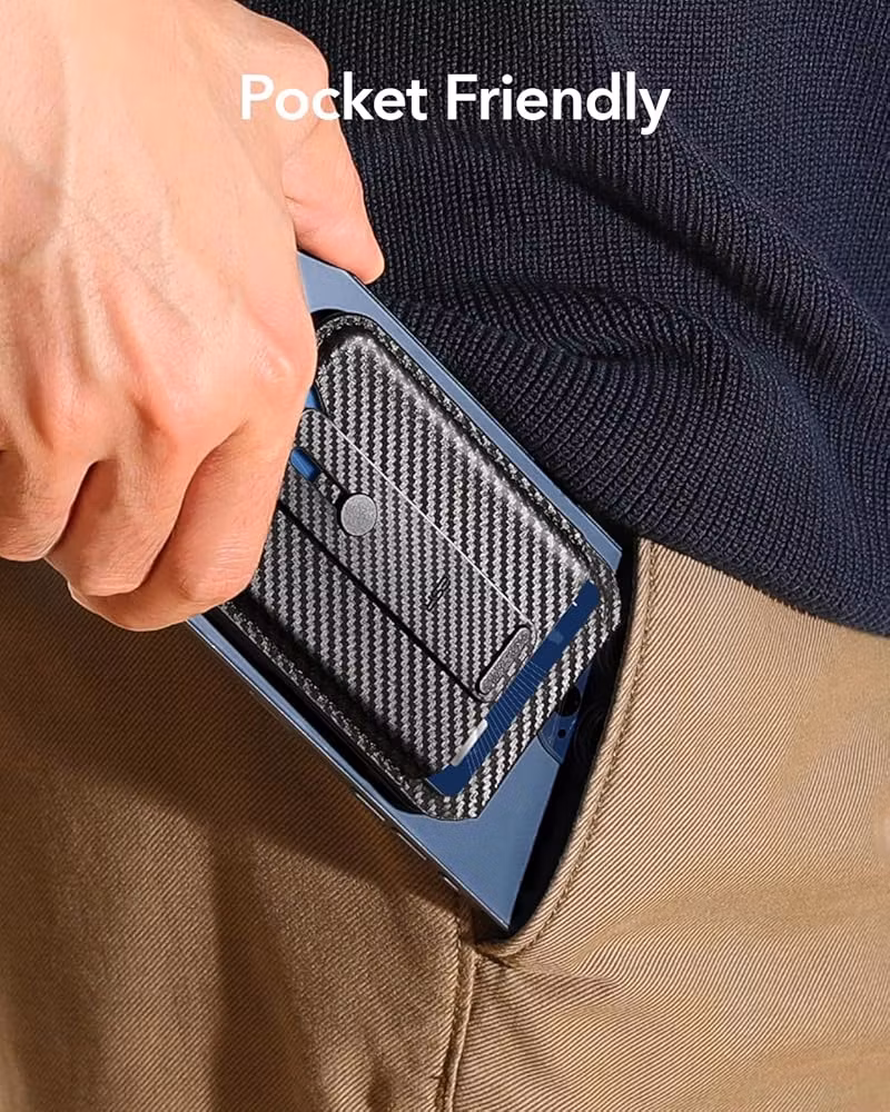 Carbon - ESR Grip Wallet Stand • MagSafe Plånbok