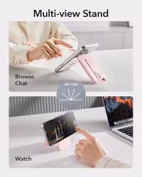 Pink - ESR Grip Wallet Stand • MagSafe Plånbok