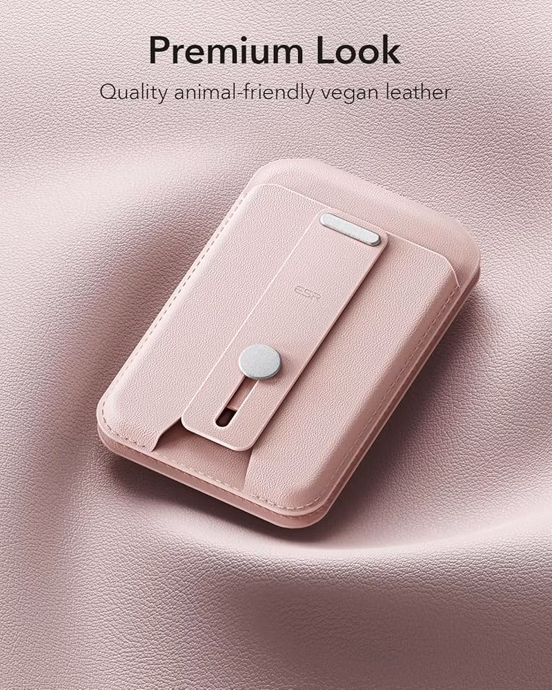 Pink - ESR Grip Wallet Stand • MagSafe Plånbok