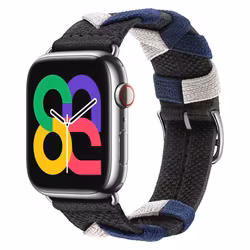 Anthracite / Blue - Bridon Single Tour • Apple Watch Armband