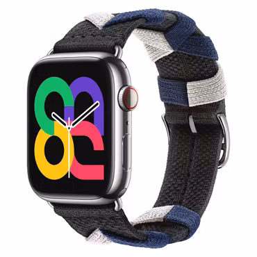 Anthracite / Blue - Bridon Single Tour • Apple Watch Armband