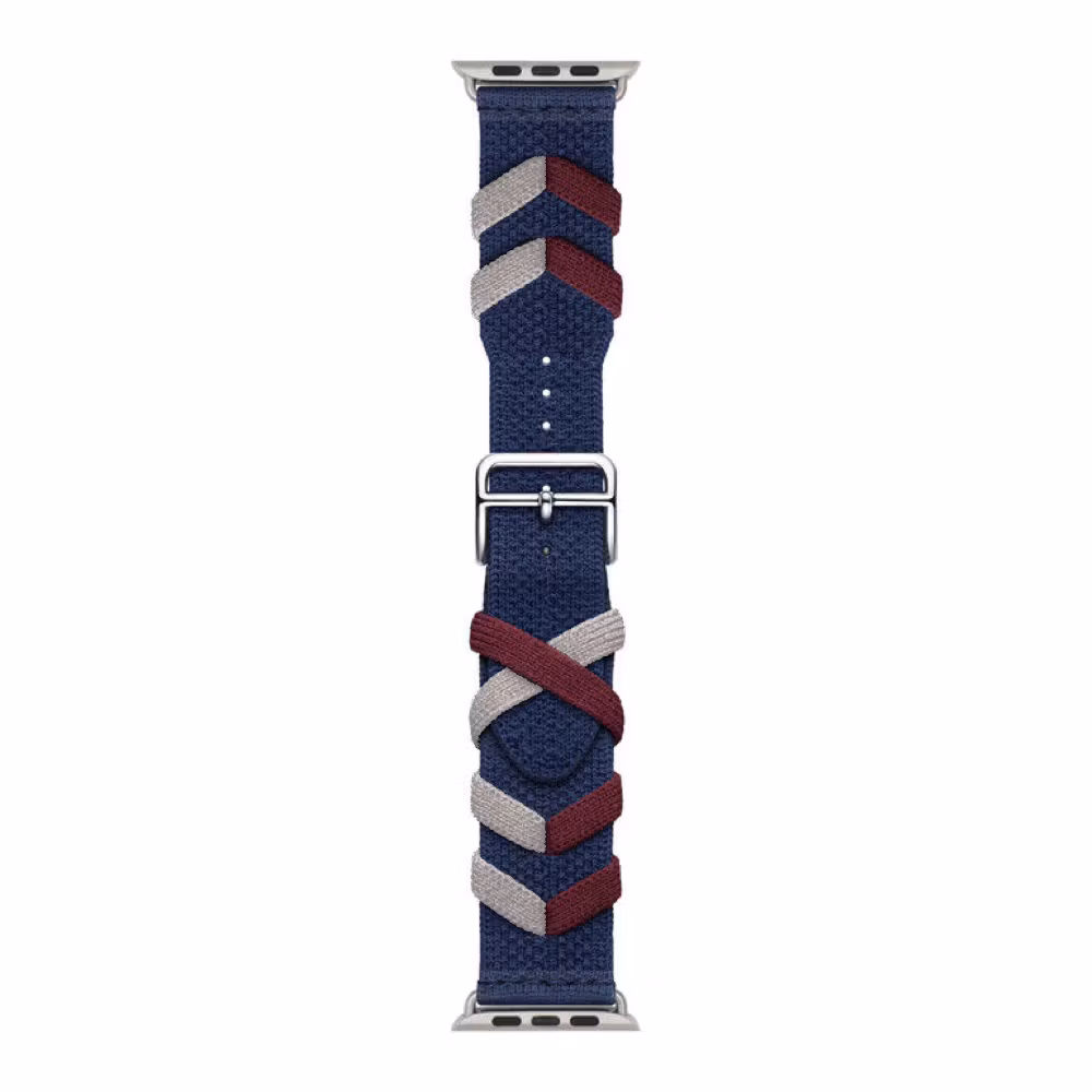 Blue / Red - Bridon Single Tour • Apple Watch Armband