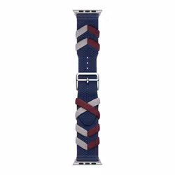 Blue / Red - Bridon Single Tour • Apple Watch Armband