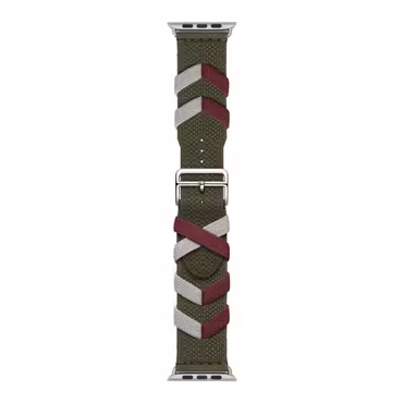 Green / Red - Bridon Single Tour • Apple Watch Armband