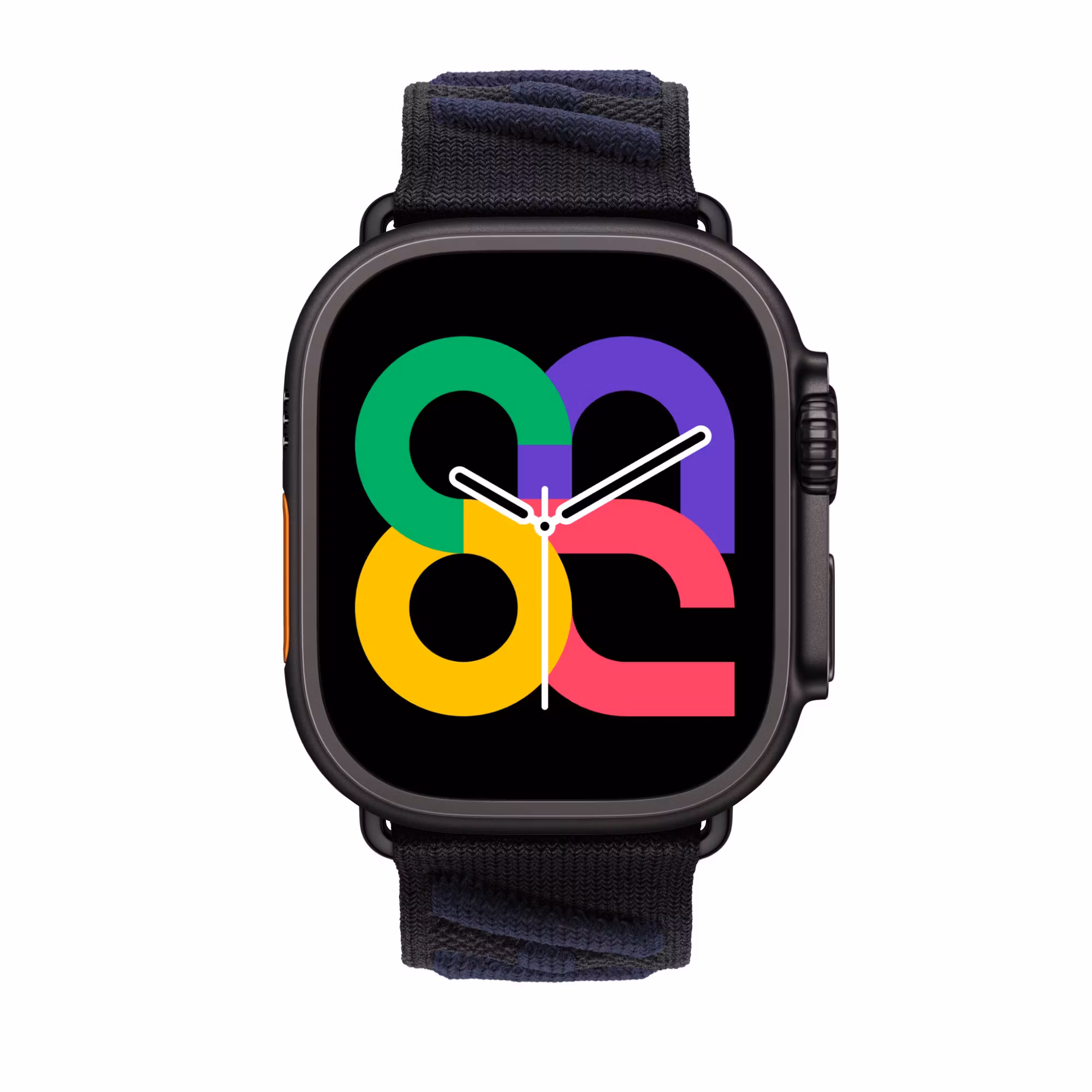 Black / Navy - Knitted Nylon Tour • Apple Watch Armband