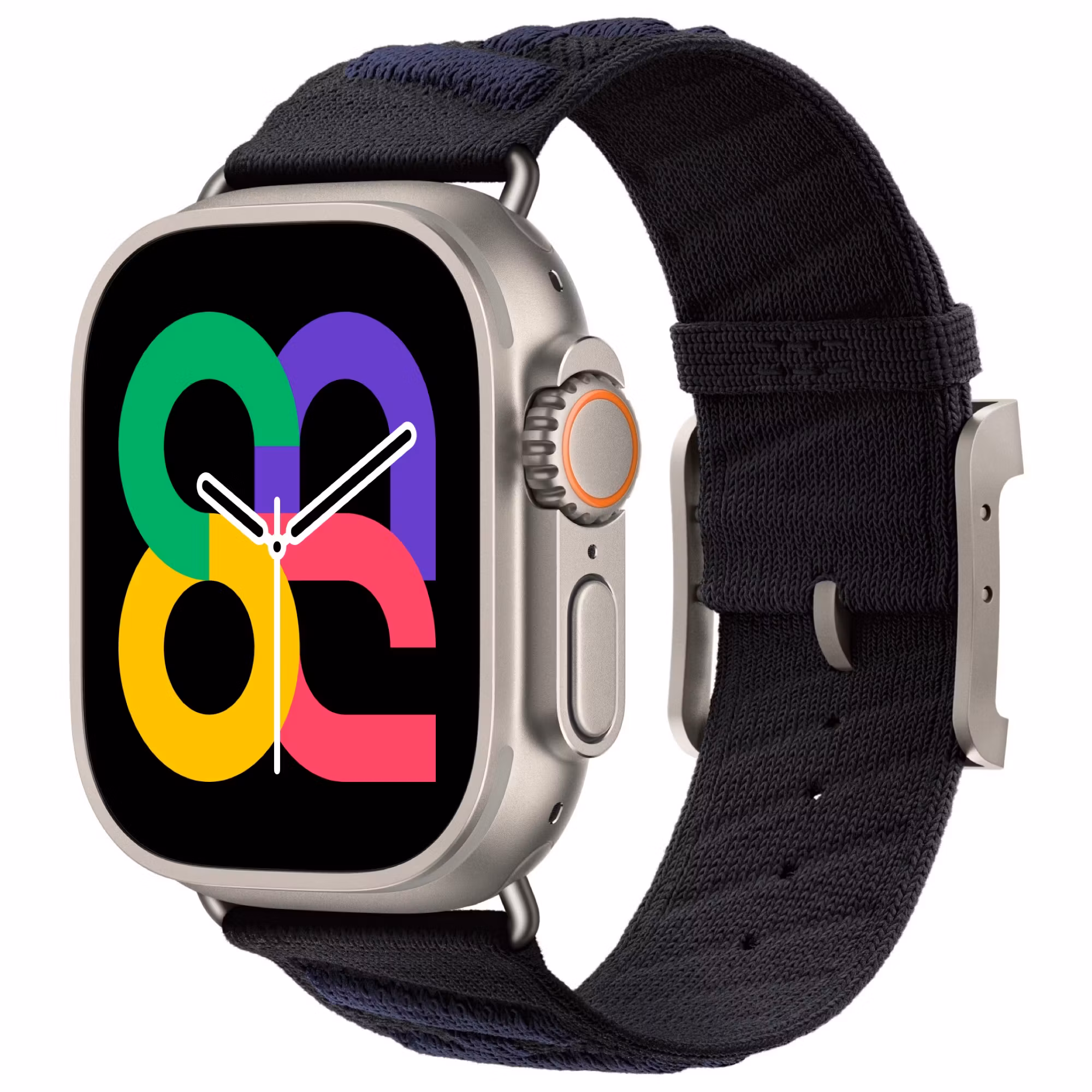 Black / Navy - Knitted Nylon Tour • Apple Watch Armband