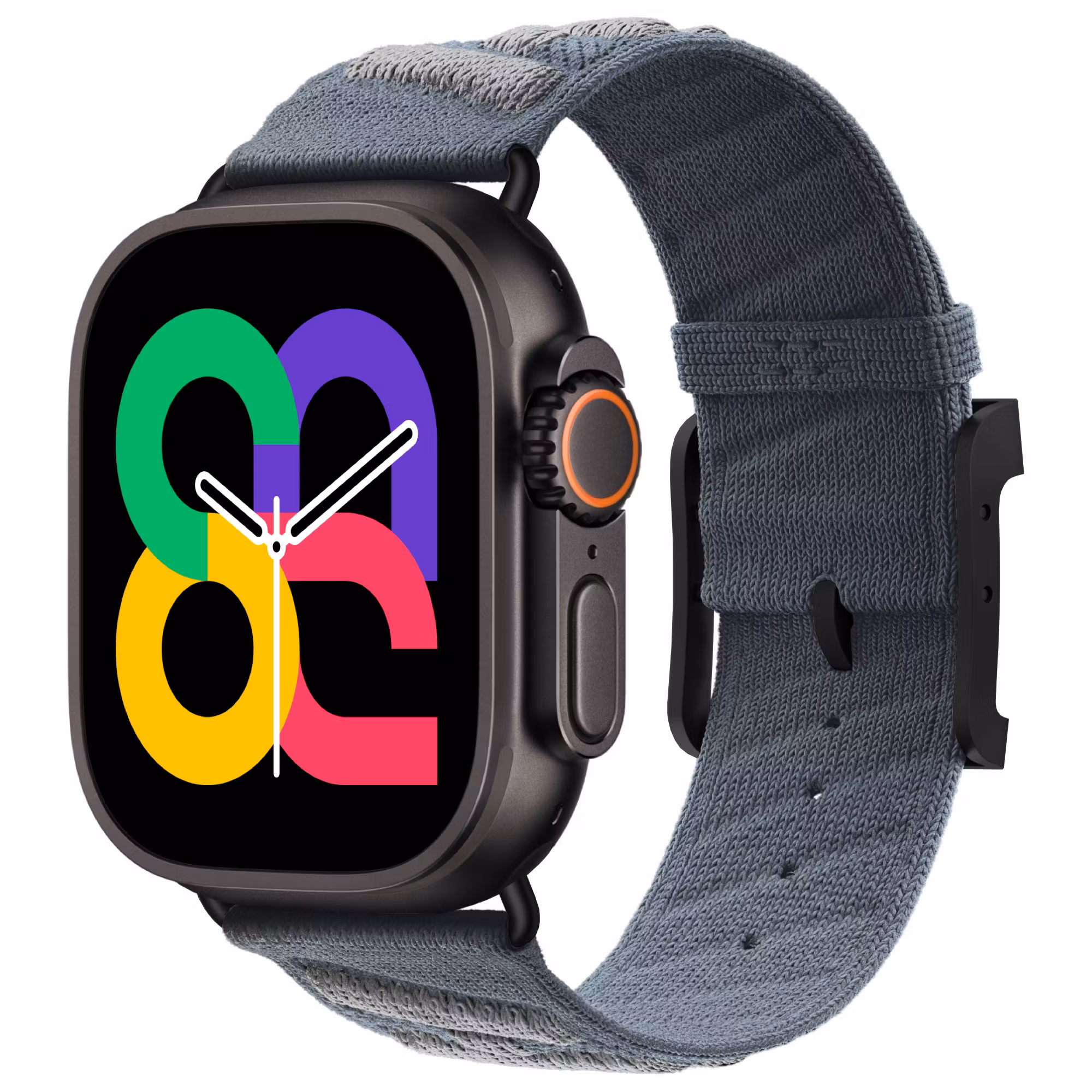 Blue / Grey - Knitted Nylon Tour • Apple Watch Armband