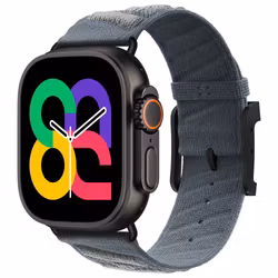 Blue / Grey - Knitted Nylon Tour • Apple Watch Armband