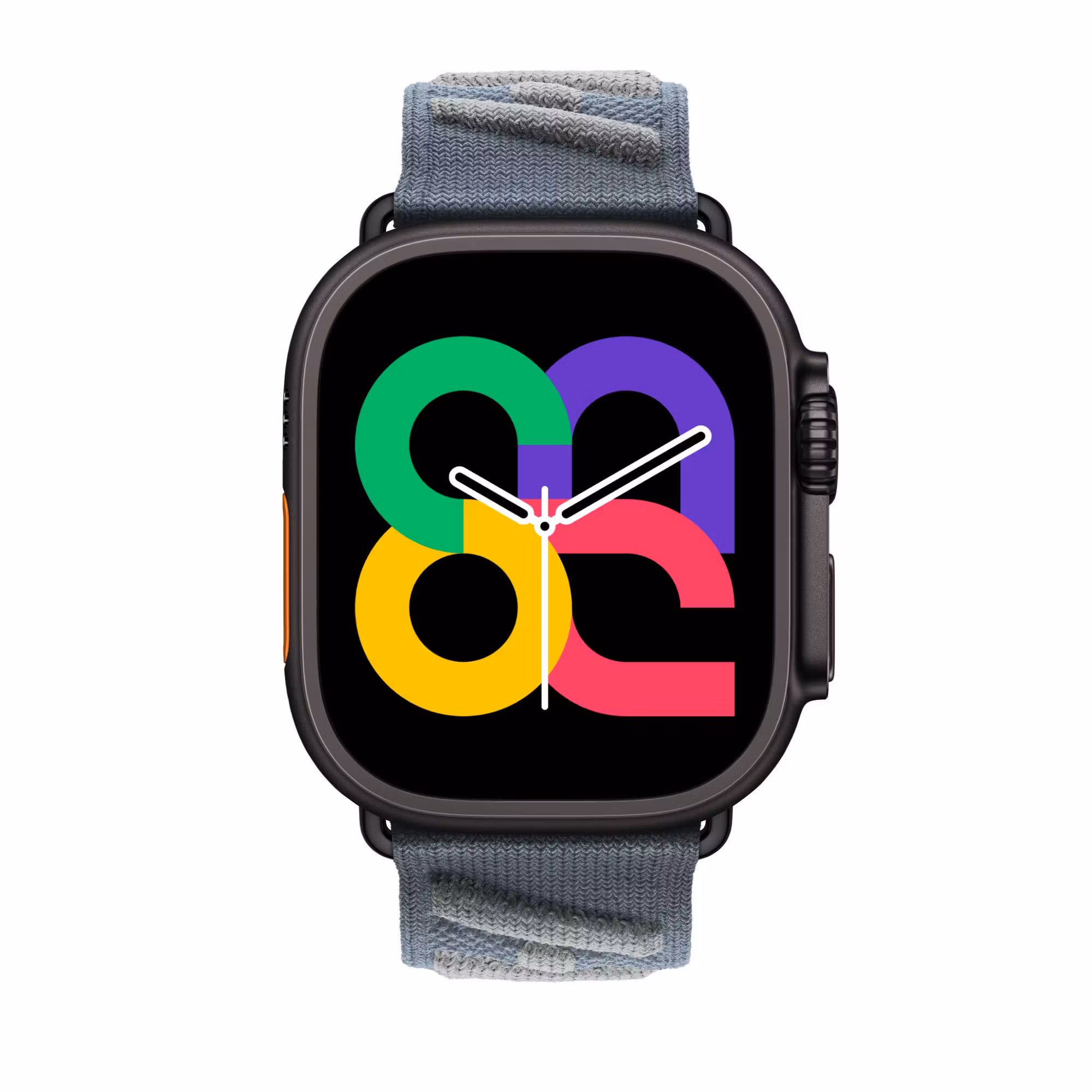 Blue / Grey - Knitted Nylon Tour • Apple Watch Armband