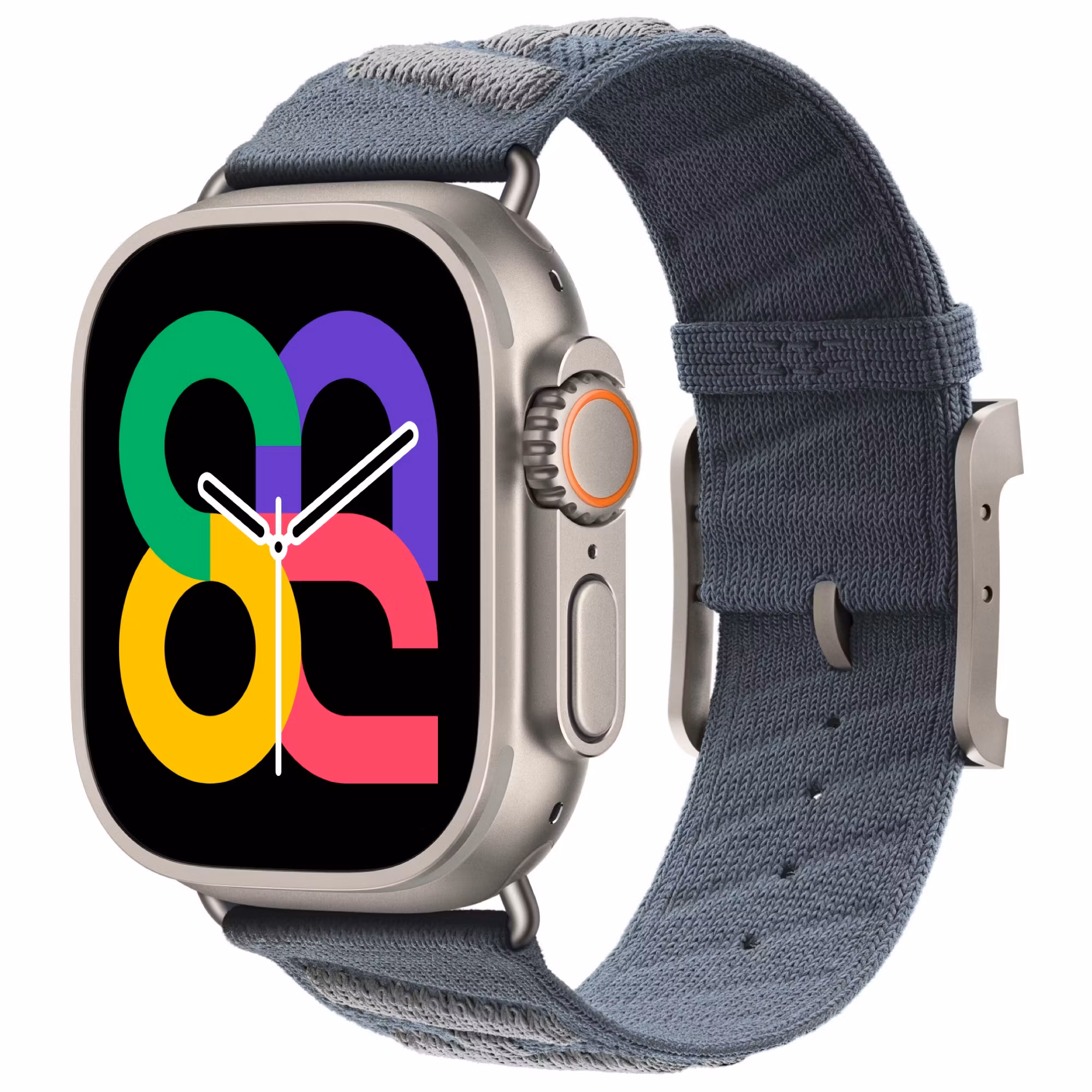 Blue / Grey - Knitted Nylon Tour • Apple Watch Armband