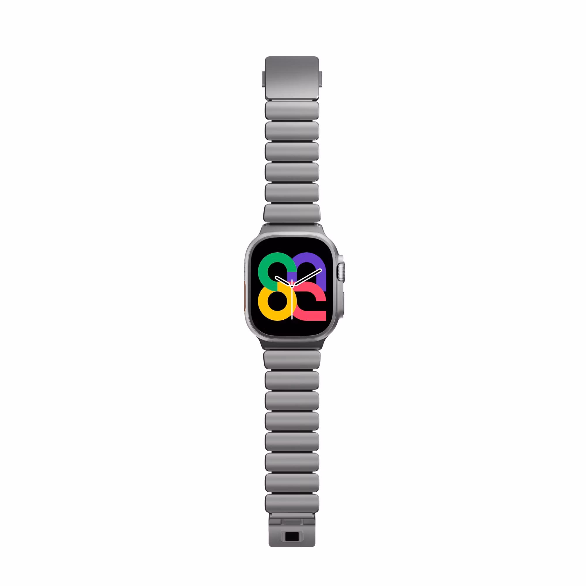 Silver / Black - Stratos Band • Apple Watch Armband