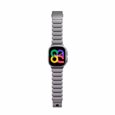 Silver / Black - Stratos Band • Apple Watch Armband