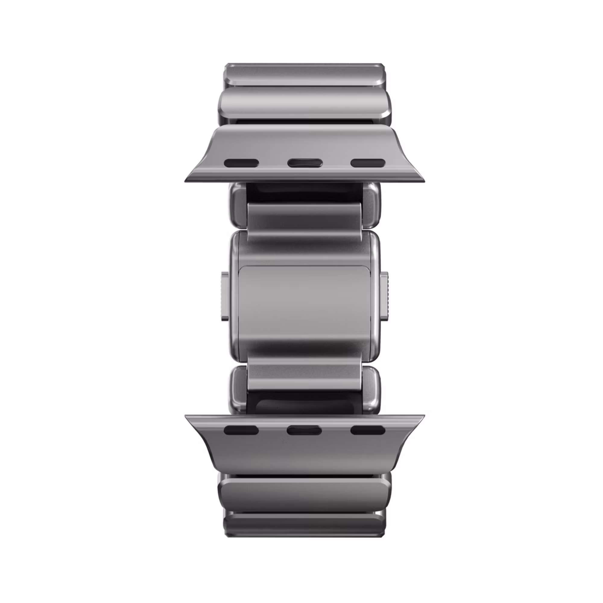 Silver / Black - Stratos Band • Apple Watch Armband