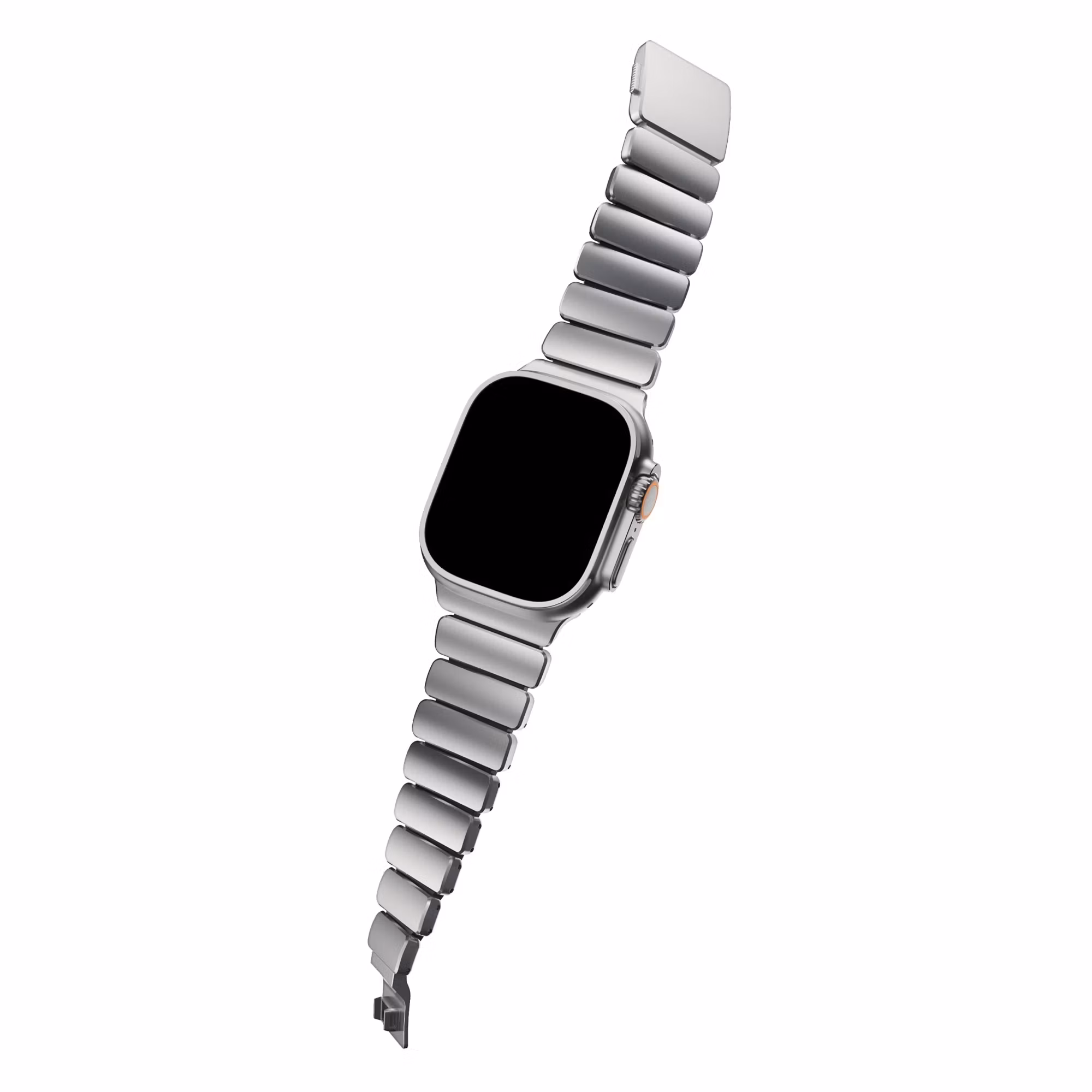 Silver / Black - Stratos Band • Apple Watch Armband