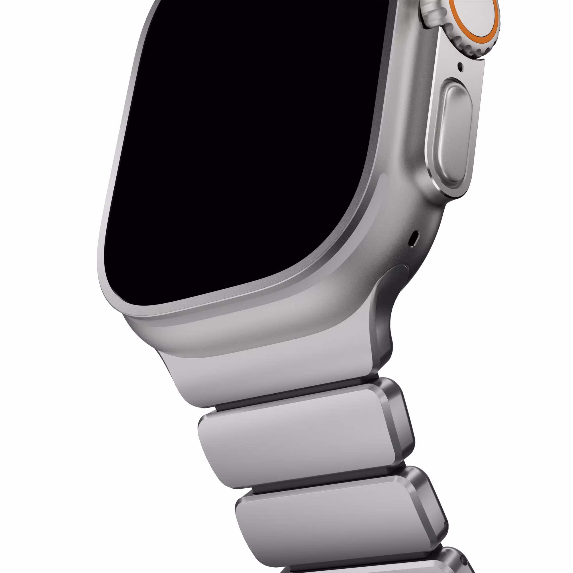 Silver / Black - Stratos Band • Apple Watch Armband