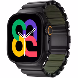 Black / Green - Stratos Band • Apple Watch Armband