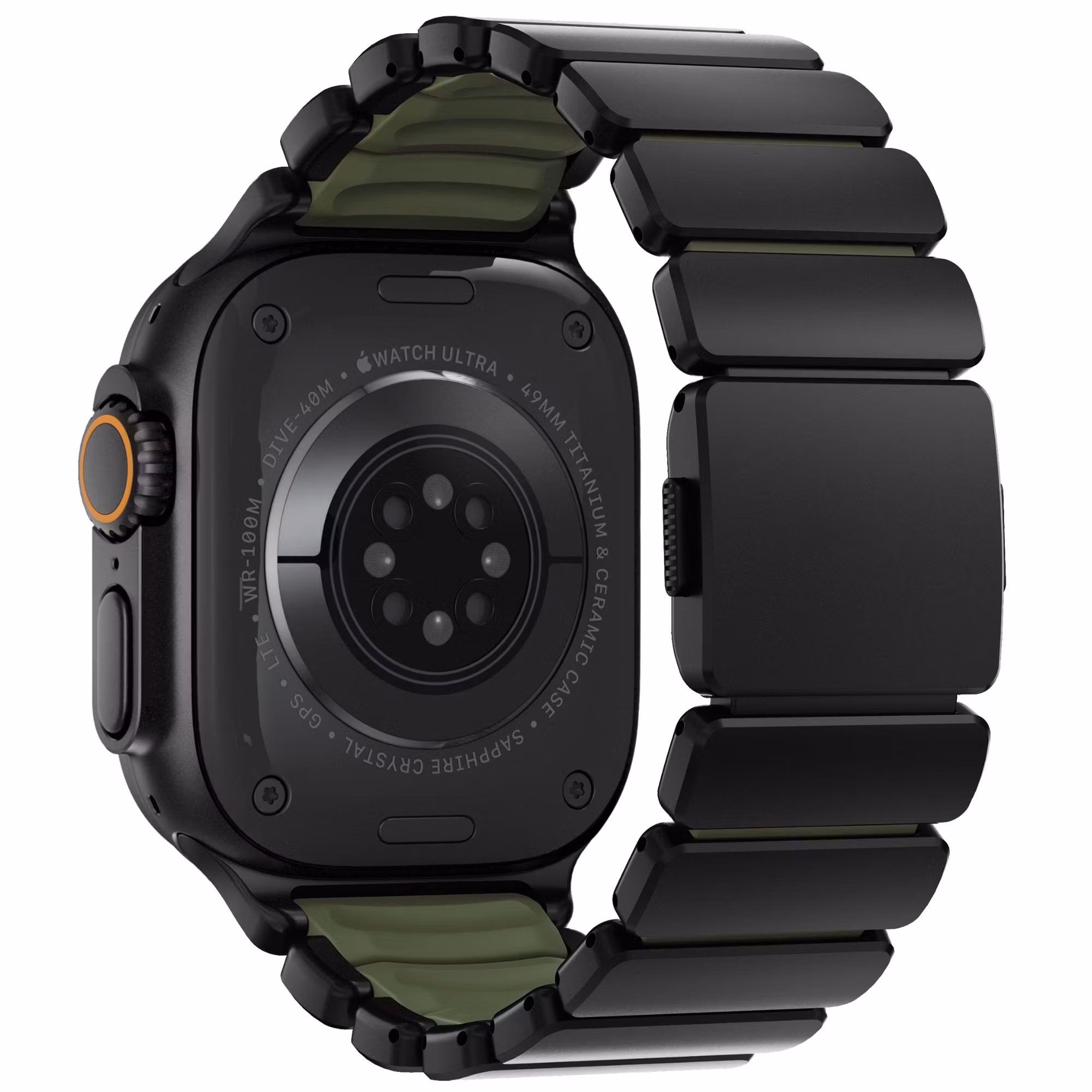 Black / Green - Stratos Band • Apple Watch Armband