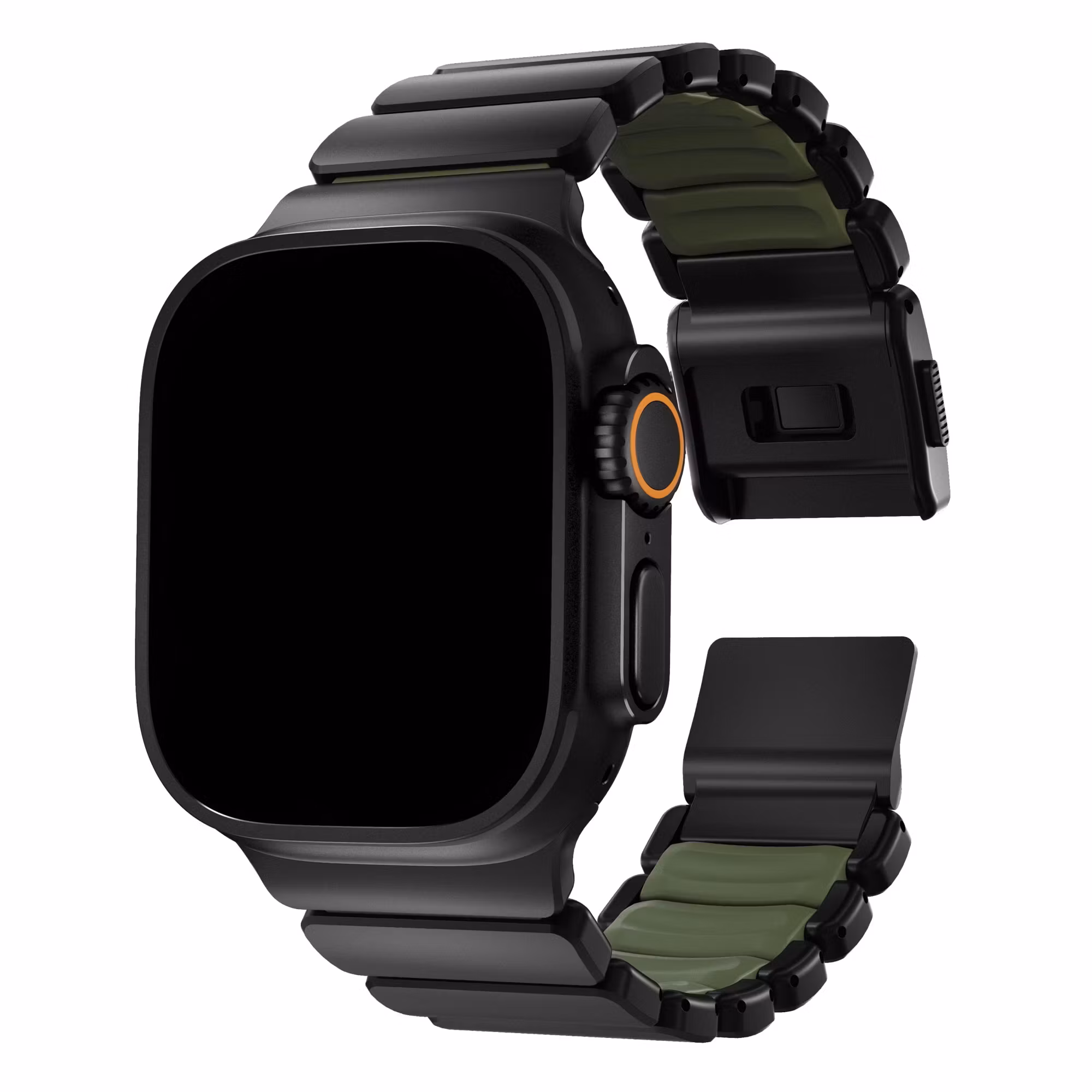 Black / Green - Stratos Band • Apple Watch Armband