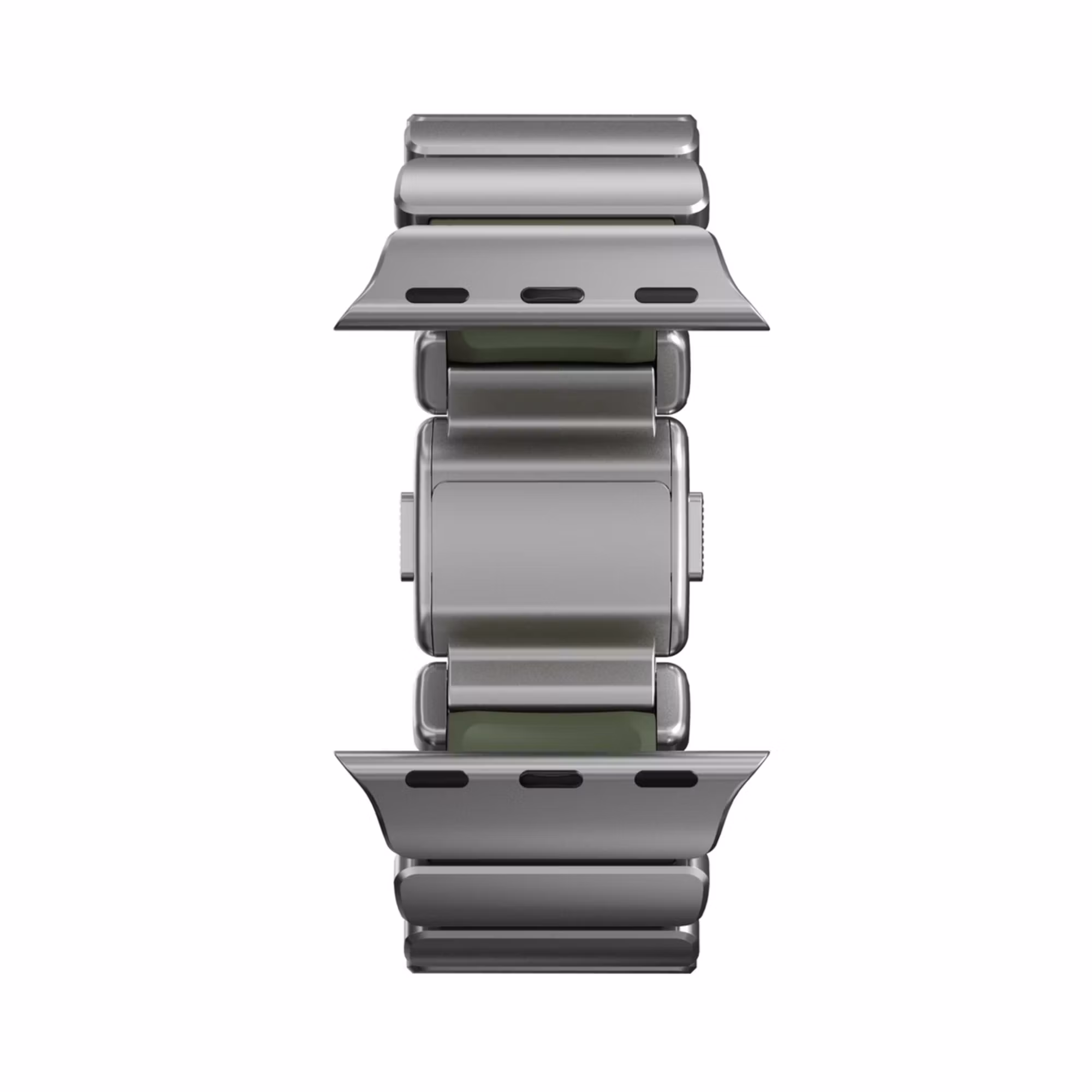 Silver / Green - Stratos Band • Apple Watch Armband