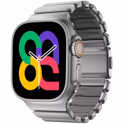 Silver / Grey - Stratos Band • Apple Watch Armband